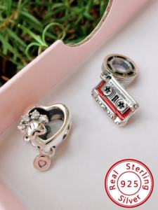 HaYa Dijes Unisex de Plata de Ley 925 con Certificación GDTC, de Moda, para Pulseras de Dijes, Fornituras de Cierre al por Mayor, Aniversario de Bodas - Product Image 5