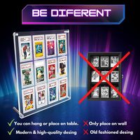 Accessoires de jeu de cartes personnalisés, support de présentation de cartes en acrylique de luxe, écologique, durable, haute transparence, pour jeux de table