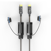 Cubierta protectora Cable de fibra HDMI blindado 4K 8K Dtech Ultra Armor AOC Cable blindado HDMI óptico activo con enchufe de protección
