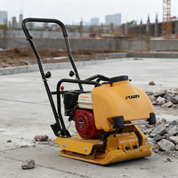 Mini-compacteur portatif à essence pour sol et asphalte – Remise sur le compacteur à plaque vibrante réversible
