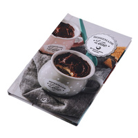 Taille personnalisée en couleur Impression offset Couverture rigide Restauration et livre de recettes Livre de cuisine Cuisson des aliments Couverture rigide Menu Livre Impression