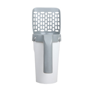 Suministros para mascotas, pala de arena para gatos de plástico, práctico agujero fino, cuchara para arena para gatos - Product Image 2