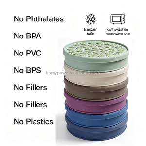Moule à friandises congelées 3-en-1 épais, compatible lave-vaisselle, pour l'été, avec tapis de léchage rond à alimentation lente pour chats et chiens, avec couvercle hermétique - Vente en gros - Product Image 6