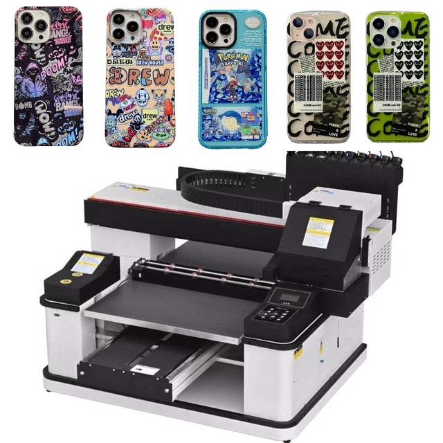 2023 New Auto Flatbed UV Printer 6090 6060 UV Printer Digital Printing Machine Phone Case Shell Leather Acrylic Cards XP600