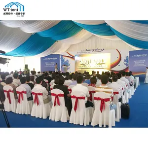 50x65m Outdoor marquee warehouse tent for industry with wooden floor church tent white wall