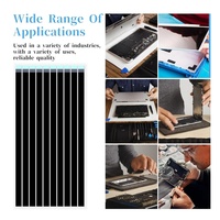Ruban adhésif noir double face de 7,87 pouces avec languette de traction pour tablettes, téléphones portables, remplacement d'écran LCD d'ordinateur portable
