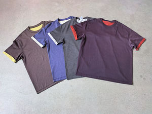 Magliette Reversibili a Due Strati con Maniche Corte, Alta Qualità 230gsm 60% Cotone 40% Poliestere, Stampa Digitale Personalizzata, T-Shirt Oversize - Product Image 4