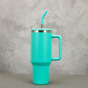 Gobelet de voyage isotherme H3.0 avec poignée, 40 oz, double paroi, couvercle, paille, antidérapant, couleur personnalisée OEM - Product Image 4