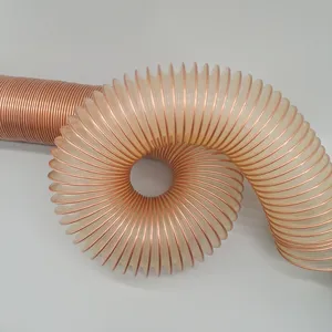 Tuyau de dépoussiérage de ventilation Tuyau de conduit d'air flexible en PU de 6 pouces