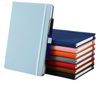 Carnet en cuir A5 en gros, 80 feuilles, pour étudiants, bureau, usage scolaire, avec sangle élastique pour manuscrits et journaux A5