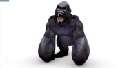 Ballon publicitaire gonflable personnalisé Gorille King Kong pour la décoration d'événements en plein air, animal gonflable géant promotionnel