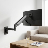 Support de télévision LCD télescopique rotatif à bras long en alliage d'aluminium, personnalisable, sûr et élégant – Offre Spéciale