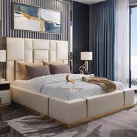 Modernes Neues Design Luxus-Lederbett mit Liftfunktion, Stauraum und Verstellbarkeit, wahlweise als Doppel- oder Einzelbett
