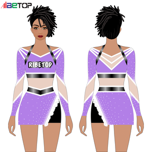 Nouveaux uniformes de pom-pom girl de conception personnalisée pour hommes \/sublimation sport <span class=keywords><strong>homme</strong></span> pom-pom girl avec strass - Product Image 2