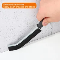 2023 multifonctionnel 3 pièces TPR crevasse brosse de nettoyage Gap coins morts fenêtre ou porte coulissante piste brosse de nettoyage