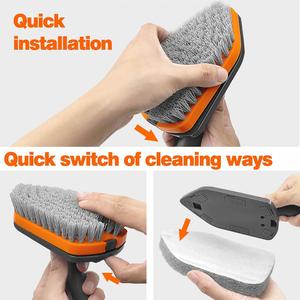 Nouvel outil de nettoyage multifonctionnel télescopique 4-en-1 pour baignoire et carrelage, avec éponge remplaçable, idéal pour les salles de bain - Product Image 3