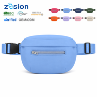 Sac banane personnalisé, sac à bandoulière, sac de taille en néoprène, sac ceinture, avec logo personnalisé, vente en gros, fabricant OEM, étanche, pour le voyage