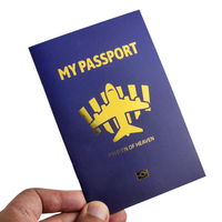 Service d'impression personnalisé de passeports de voyage en papier, jouet de dessin animé, impression en gros, passeport de jeu personnalisé pour enfants, carnet
