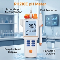 Medidor de pH de Laboratorio Top-star PH210E con Precisión de 0.01 pH y Pantalla LCD para Análisis de Calidad del Agua