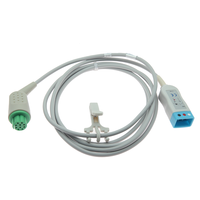 Compatible avec le câble tronc ECG Datex-Ohmeda Satliteplus, 3 fils AHA, 2,5 m, TPU, certifié ISO