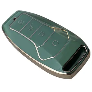 Auto Afstandsbediening Sleutelhoes Beschermende Tpu Houder Doos Accessoires Sleutelhanger Shell Tas Voor Byd A 09H Qin Plus Song Plus