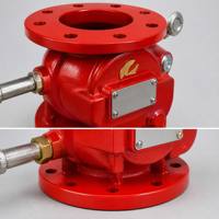 Rakitan Katup Alarm Sistem Sprinkler Kebakaran Pipa Basah Ruang Penundaan Motor Air Pengukur Tekanan Katup Kontrol Berflensa
