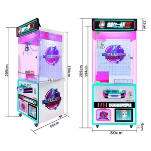 Charming People III Pink-Purple LED Lighted Commercial Self-Service Claw Machine with Stylish Design for Malls & Game Centers - Product Image 5