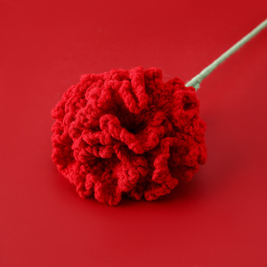 Clavel Artificial Tejido a Crochet de Color Sólido para el Día de la Madre, Día del Maestro, Día de San Valentín, Acción de Gracias, Regalo para Personas Mayores - Product Image 3