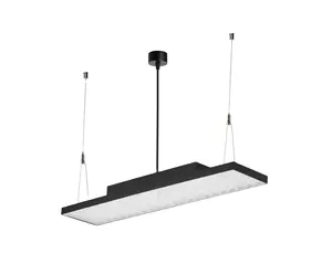 36W 75W Bureau Rectangle Plafond Pendentif LED Lumière Aluminium Acrylique Lustre Linéaire Moderne <span class=keywords><strong>Osram</strong></span> AC LED Ampoules Fanoos Light 95 - Product Image 1
