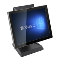 Terminal de point de vente tactile LICON 15,6 pouces 10 points avec lecteur de codes-barres, Windows 10, processeur Intel i5/i7, stockage SSD, certifié CE/FCC pour caisse enregistreuse