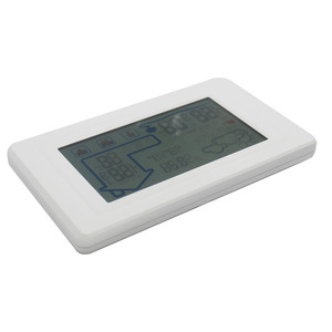 Sleek <b>Large</b>-Screen Multi-Function LED Backlit Weather Forecast <b>Clock</b> with Indoor/Outdoor Temperature and Humidity Alarm - Product Image 2