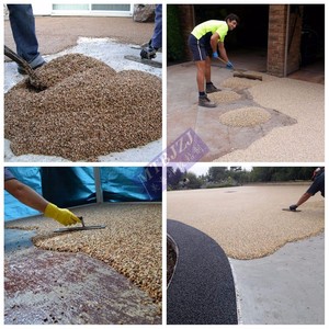 Résine époxy à haute viscosité pour galets, revêtement durable pour terrasses <span class=keywords><strong>et</strong></span> allées, résine pour pavage de roches <span class=keywords><strong>et</strong></span> galets - Product Image 5