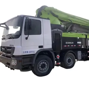 Çok sıcak satış kullanılan ZOOMLION x mercedes-benz ZLJ5440THBK 56M beton pompası kamyonu