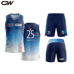 Desain Kustom Retro Cetak Transfer Panas 100% Poliester Bernapas Cepat Kering Kaos Basket Lengan Pendek Pria Musim Panas - Product Image 2