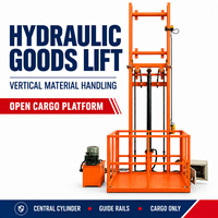 Plateforme élévatrice hydraulique certifiée CE (2T/5T) avec système anti-chute à chaîne, hauteur de levage 3m, table de 0,8m, montage sur axe personnalisé
