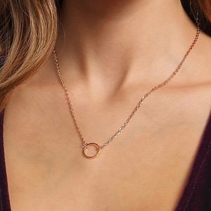 Venta caliente de las mujeres S925 collar de plata pura diseño de círculo suave Cadena de clavícula fresca fabricante de diamantes directo al por mayor - Product Image 6