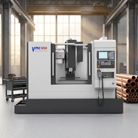 Centre d'usinage vertical CNC VMC650 à double broche haute précision et haute performance, 2 axes, pour travaux lourds