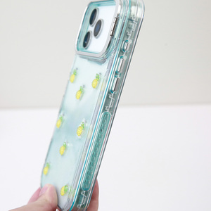 Cover per <span class=keywords><strong>iPhone</strong></span> 16, 16Pro, 16ProMax Lichicase Tre in Uno con Design Glitterato e Piastra Posteriore Trasparente, Guscio Elegante - Product Image 2