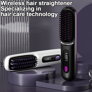 Pettine per capelli senza fili per lisciare il calore elettrico Cordless da viaggio a pettine portatile 160 °/180 °/200 ° Mini piastra per capelli pettine - Product Image 2