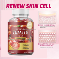 WelnessWays Extrait de tomate Blanchiment de la peau Gummies gommeux éclaircissant Blanchiment de la peau Suppléments de collagène