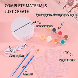 Nueva Lámpara de Mesa DIY para Niños, Sorpresa, Bestseller, Lámpara de Mesa LED para Pintar, Luz Nocturna para Atraer la Abundancia, Regalos para Niños - Product Image 4