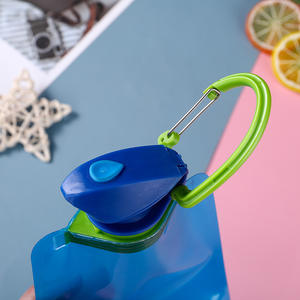 DD2006 Novelty <b>Custom</b> Logo Sport Cycling Collapsible Straw Type <b>Water</b> Container Bag <b>Bottle</b> Pouch Plastic Storage <b>Water</b> Jug - Product Image 6