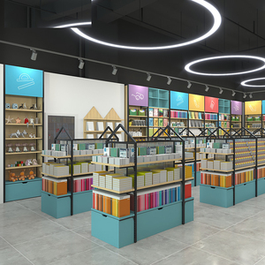 Estanterías de Diseño para Tiendas Completas, Estanterías de Exhibición para Supermercados, Librerías, Papelerías Culturales y Creativas - Product Image 2