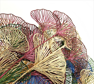 Di alta qualità artificiale foglia di ginkgo biloba plastica foglie di Ginkgo fiori per matrimonio che vivono decorazione per la casa - Product Image 3