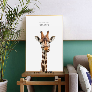 Graffiti tre piccoli animali di cervo opere d'arte immagini di arte della parete e poster stampati su tela per la camera dei bambini decorazioni per la casa - Product Image 1