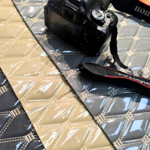 Alfombrillas de Coche de Cuero Sintético PVC Acolchado con Doble Hilo y Bordado Personalizado al Mejor <span class=keywords><strong>Precio</strong></span> de Fábrica al por Mayor - Product Image 6