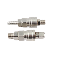 Raccord rapide pneumatique en acier inoxydable 304, connecteur mâle-femelle pour conduite d'air