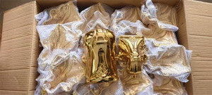 Decoración de ataúd funerario Esquina Color <span class=keywords><strong>dorado</strong></span> Accesorios de plástico Suministros funerarios Equipo para América del Sur - Product Image 4
