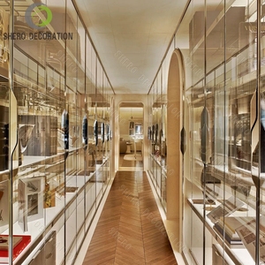 Vitrine de présentation en verre sur mesure pour bijoux de luxe, colliers et boucles d'oreilles, pour kiosque de bijouterie - Product Image 6