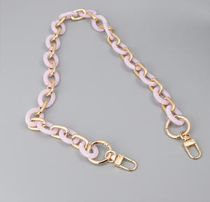 젤리 컬러 도매 투명 플라스틱 아크릴 슬링 메신저 어깨 Crossbody 핸드백 액세서리 가방 체인 스트랩 - Product Image 3